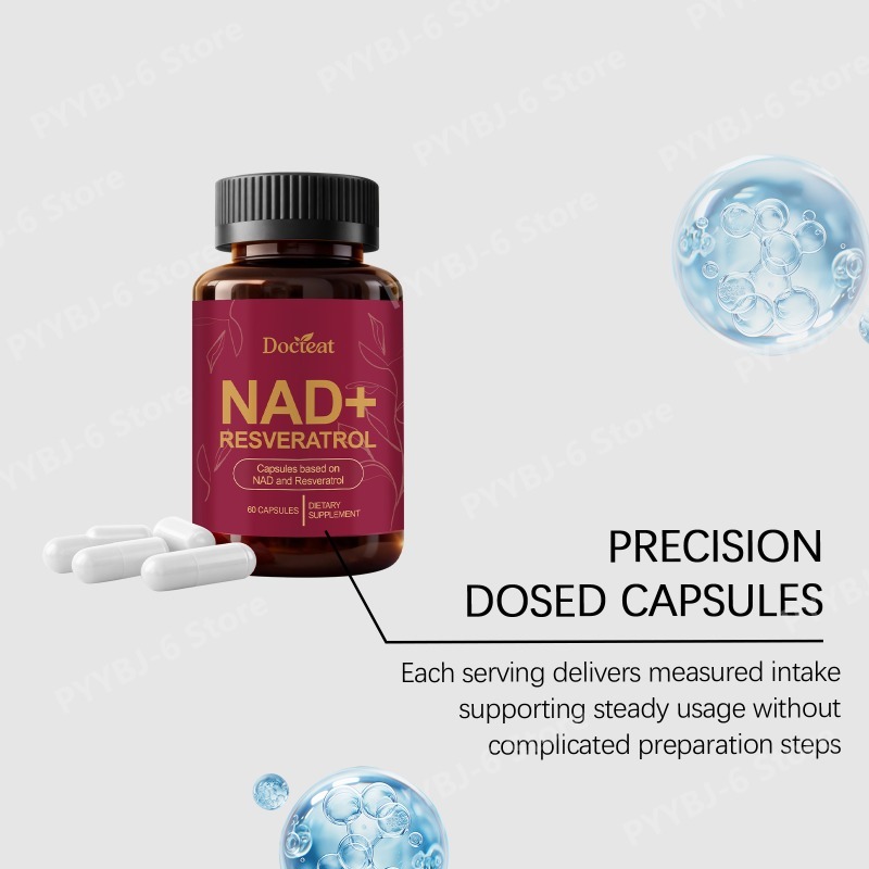 Wellness Quercetin - NAD+ Resveratrol Supplement 60 Capsules with
