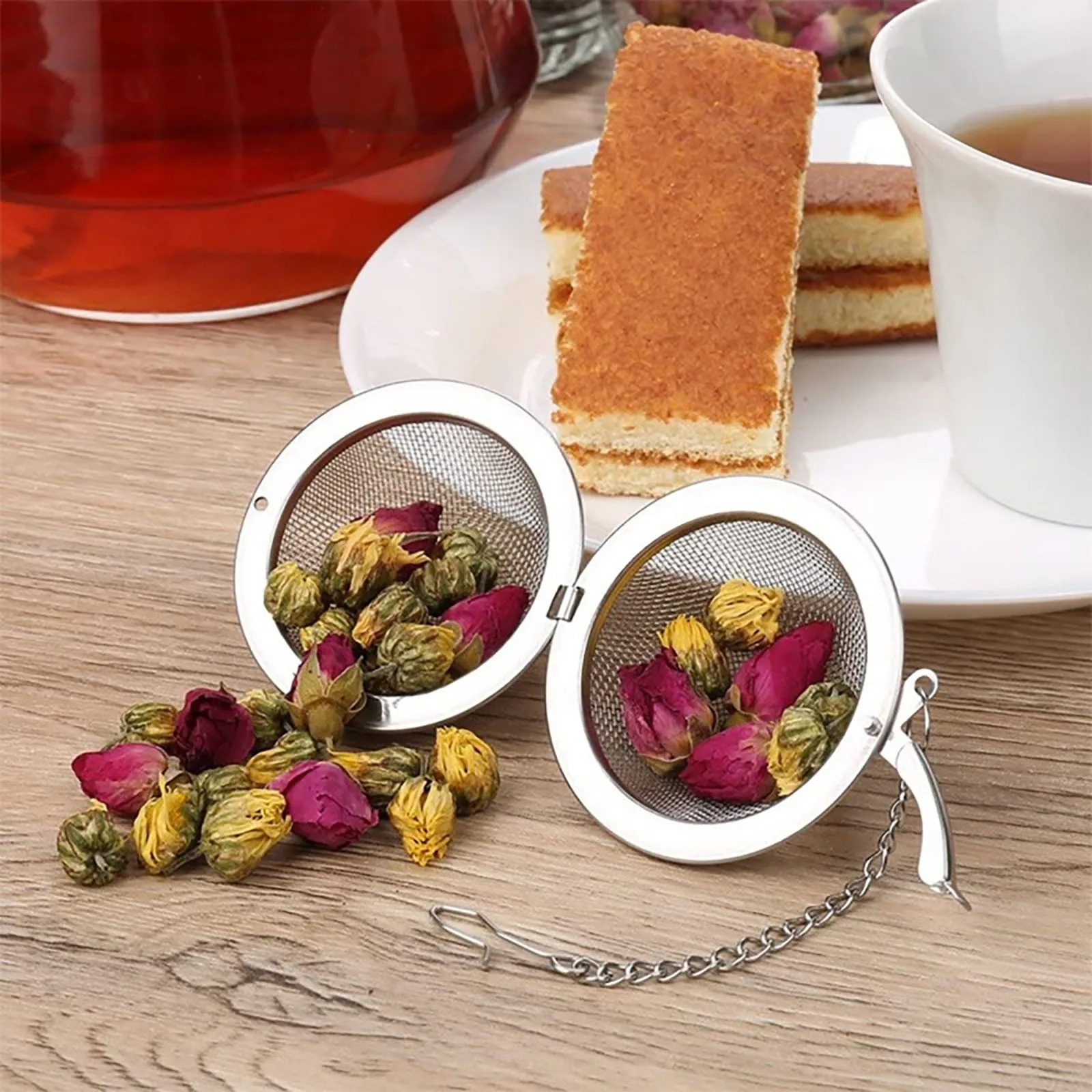 2-10pcs Stainless Steel Ball M - Nettle Leaf Tea reseña y precio