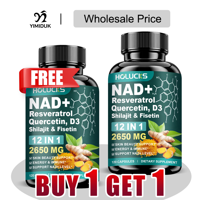 HOLUCKS High Potency NAD+ Caps - Wellness Quercetin reseña y precio