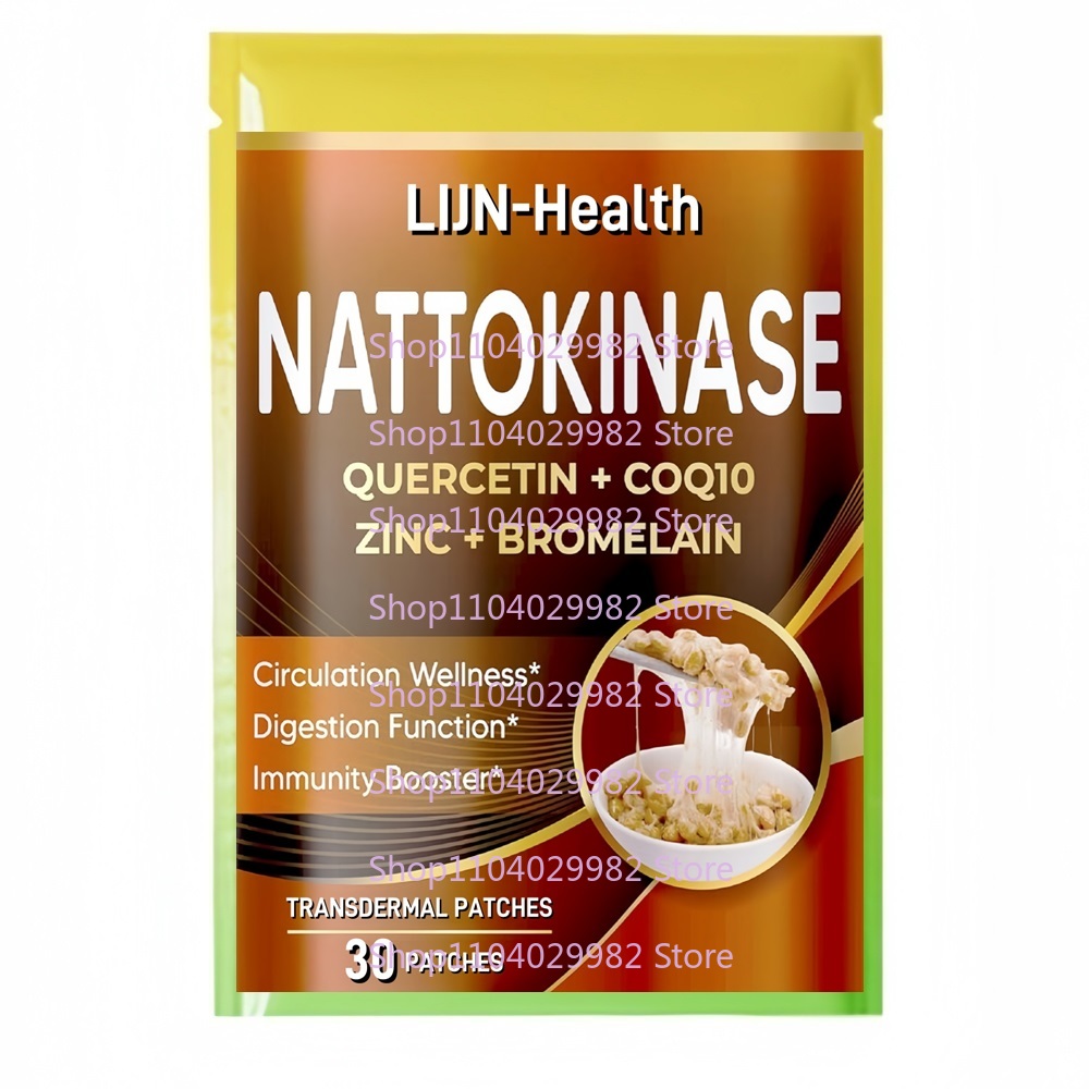 30 Patches Nattokinase Transde - Wellness Quercetin reseña y precio