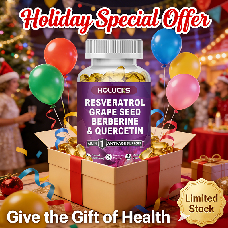 HOLUCKS Anti-Aging Resveratrol - Wellness Quercetin reseña y precio