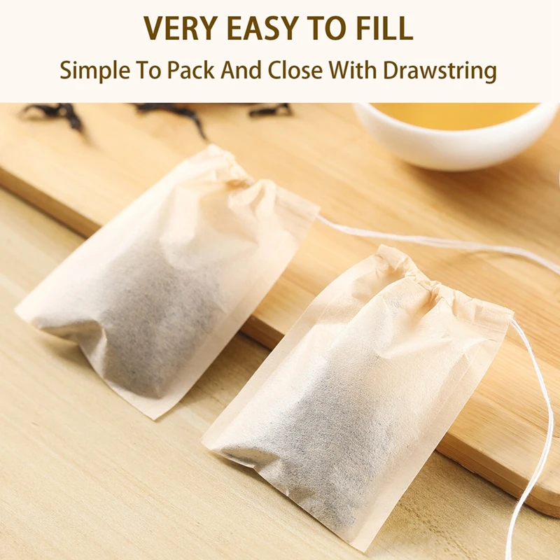100Pcs Teabags with Drawstring - Herbal Wellness Products reseña y precio