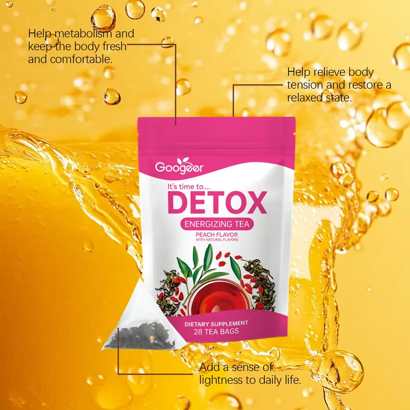 Detox Energizing Tea Peach Fla - Herbal Weight Gain reseña y precio