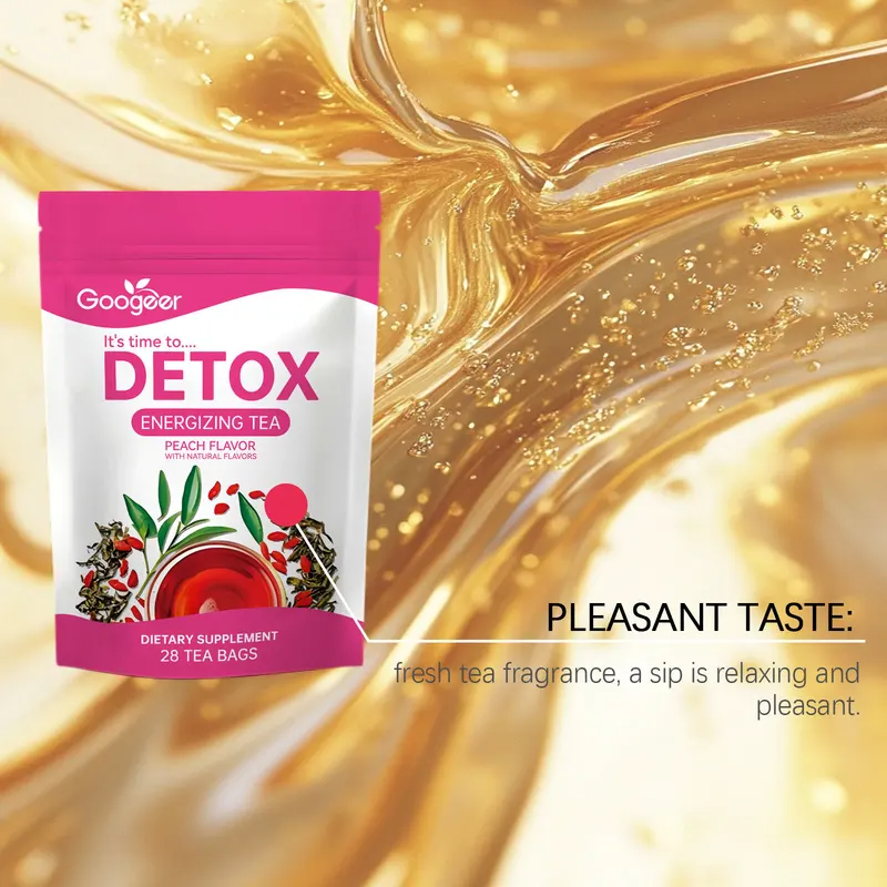 Detox Energizing Tea Peach Fla - Herbal Weight Gain reseña y precio