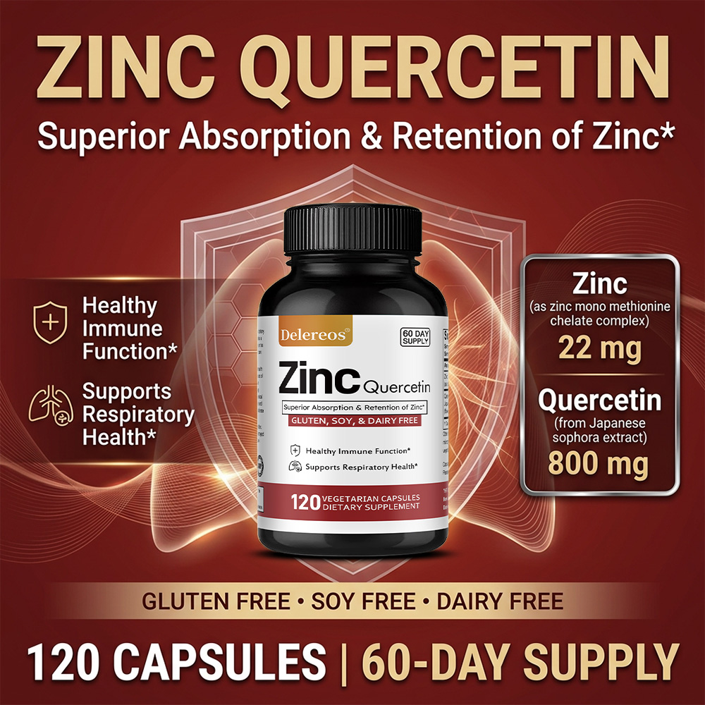 Quercetin Capsules with Zinc,  - Wellness Quercetin reseña y precio