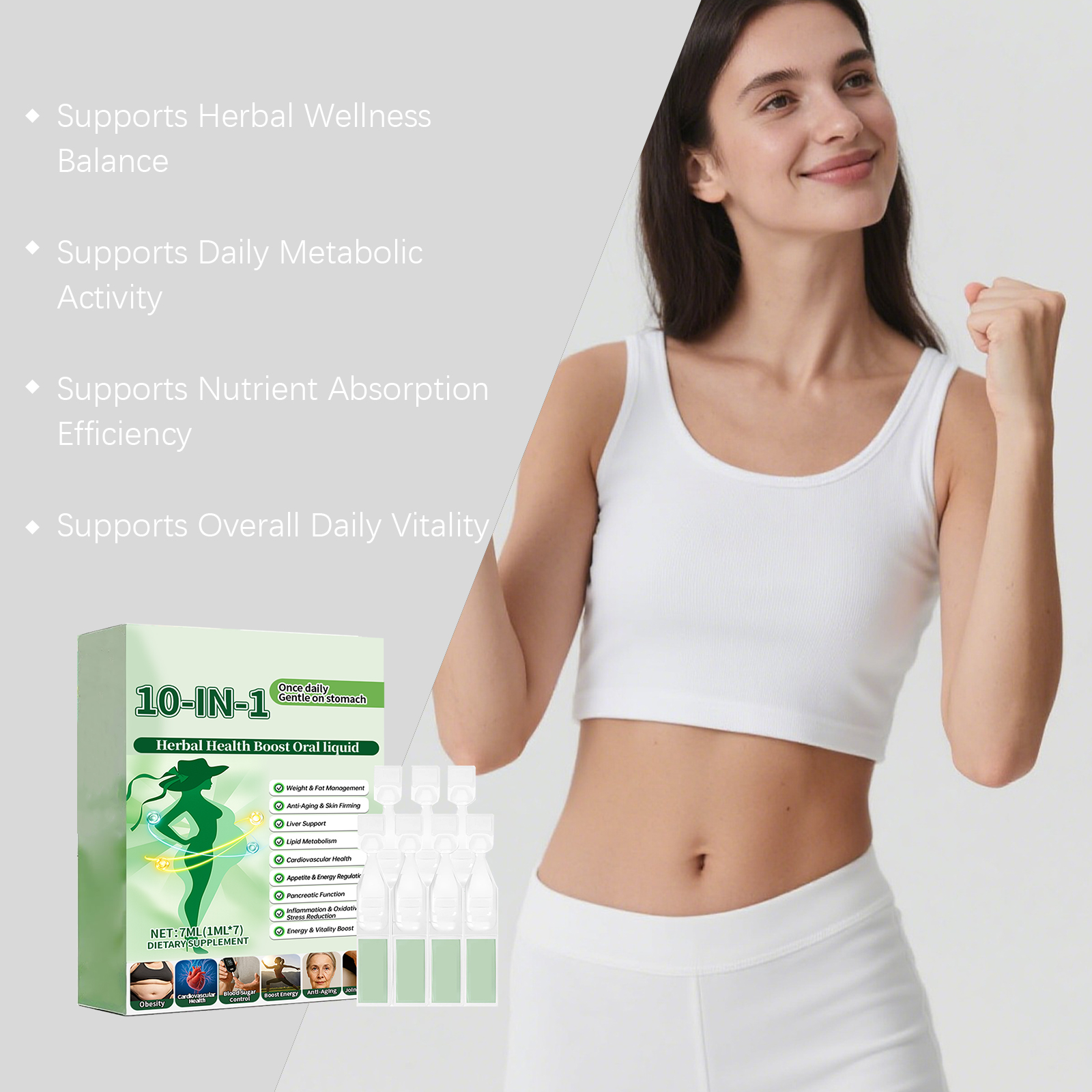 10 in 1 Herbal Health Support  - Herbal Wellness Healthcare reseña y precio