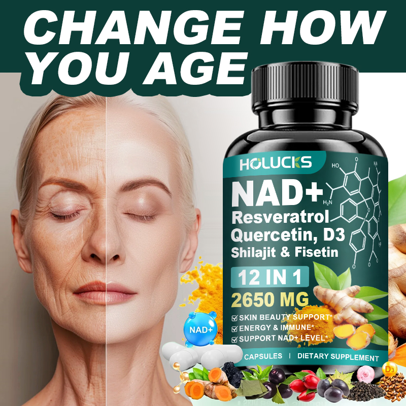 HOLUCKS 12-in-1 NAD+ Supplemen - Wellness Quercetin reseña y precio