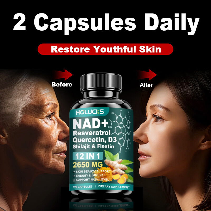 HOLUCKS 12-in-1 NAD+ Supplemen - Wellness Quercetin reseña y precio