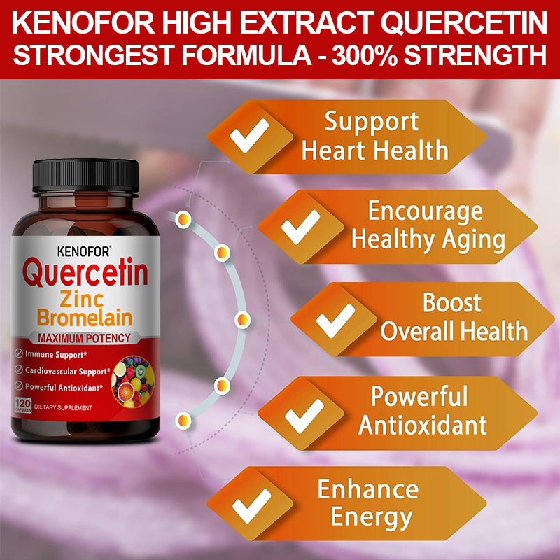 Zinc Quercetin Bromelain Capsu - Wellness Quercetin reseña y precio
