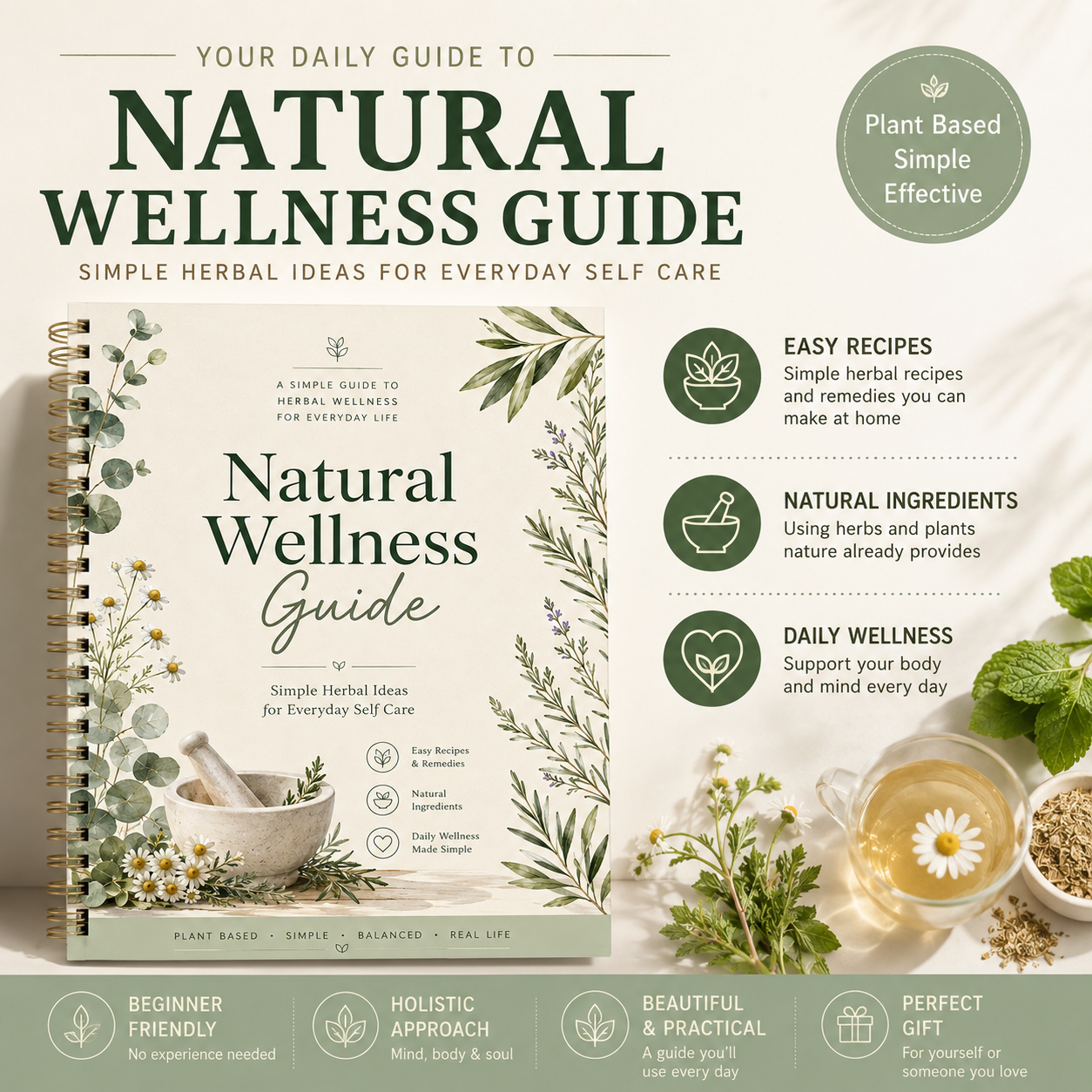 Natural Herbal Healing Guide B - Herbal Wellness Healthcare reseña y precio