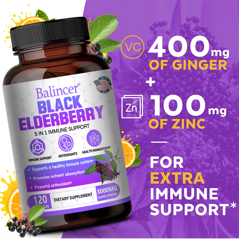 Black Elderberry Capsules - Vi - Wellness Quercetin reseña y precio