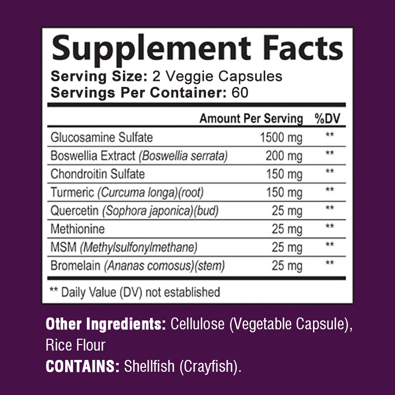 Glucosamine Chondroitin Joint  - Wellness Quercetin reseña y precio