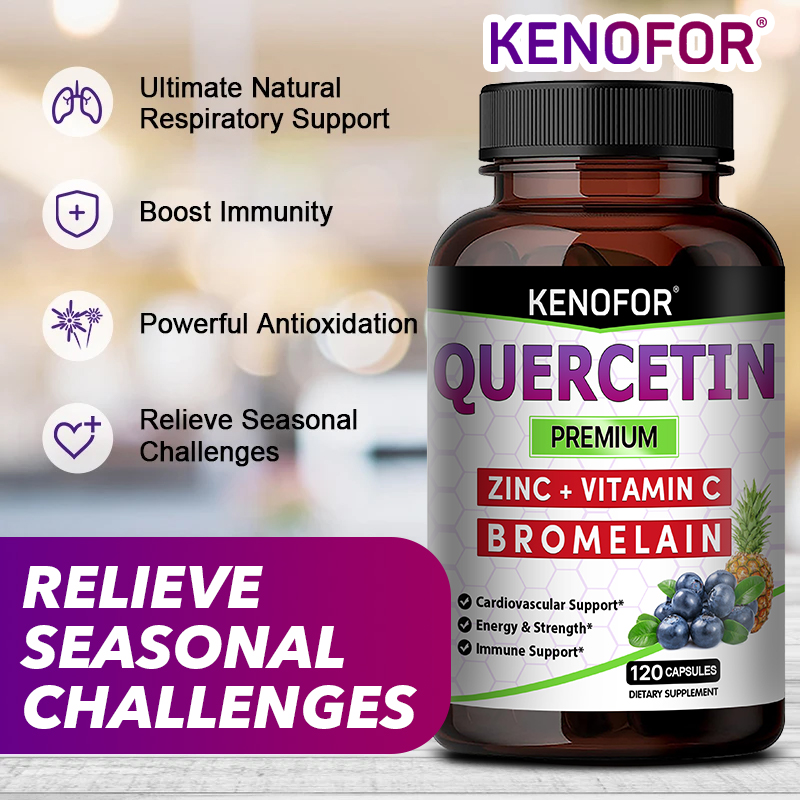 Quercetin Capsules with Bromel - Wellness Quercetin reseña y precio