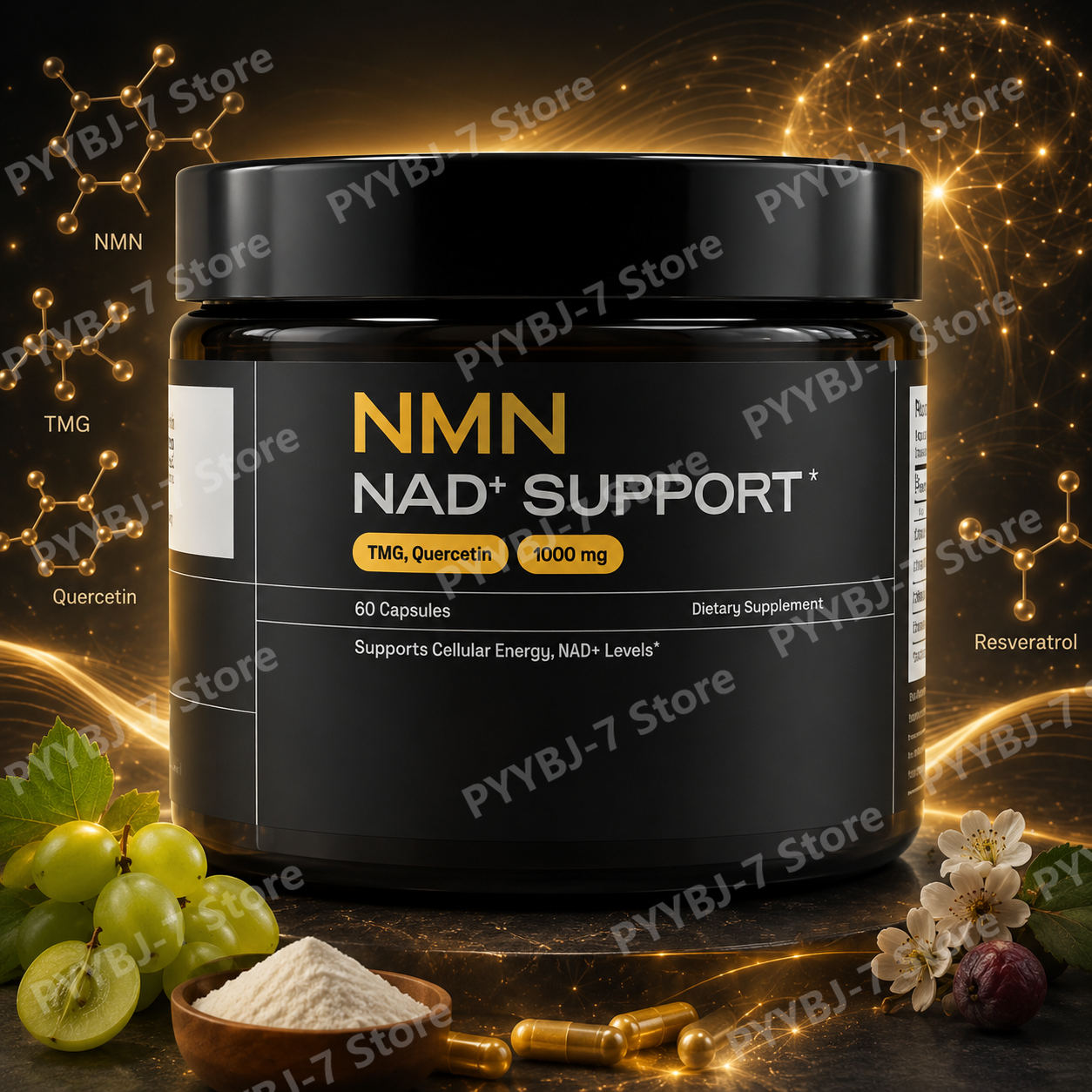 NMN Complex Supplement 1000mg  - Wellness Quercetin reseña y precio