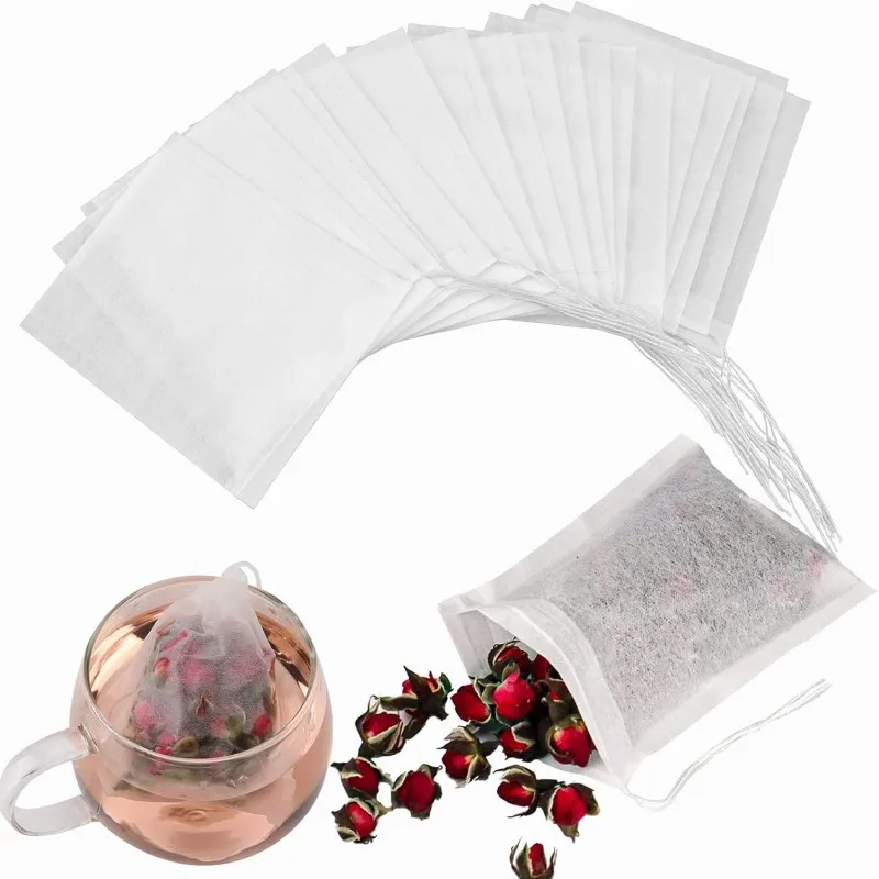100pcs Disposable Teabags Non- - Herbal Wellness Products reseña y precio