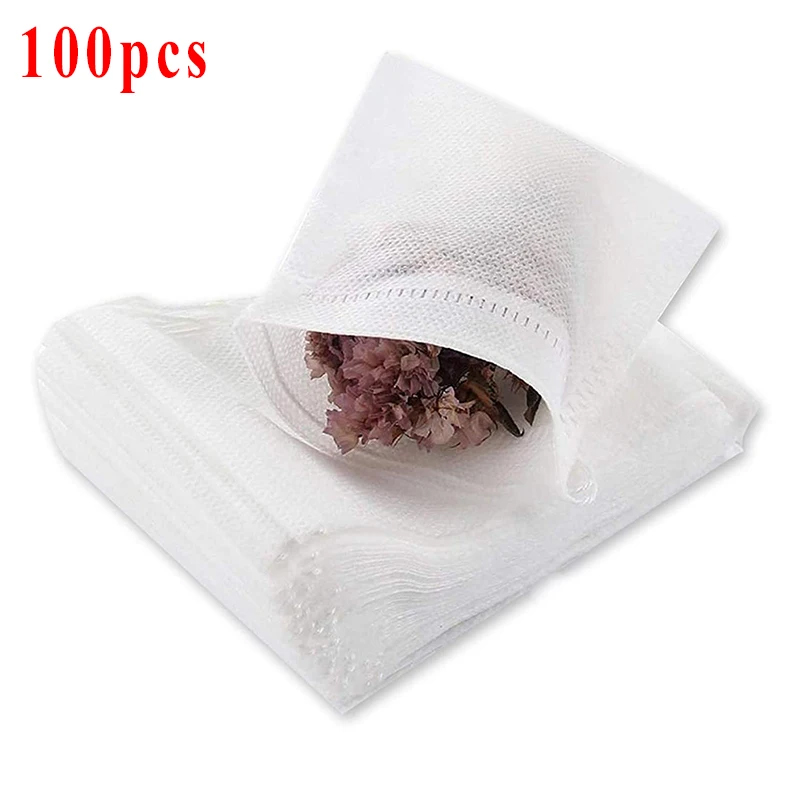 100pcs Disposable Teabags Non- - Herbal Wellness Products reseña y precio