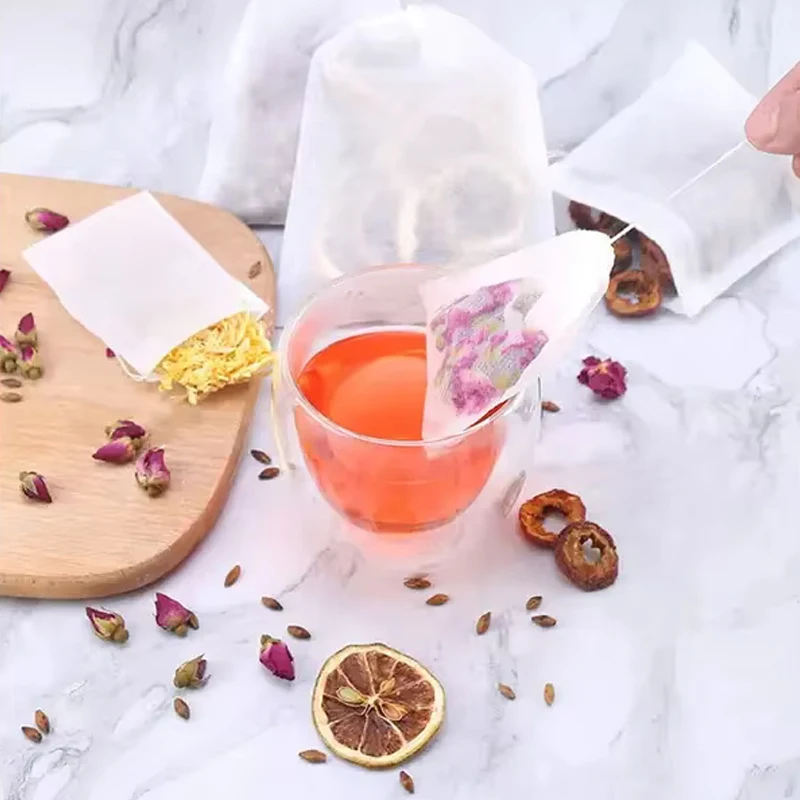 100pcs Disposable Teabags Non- - Herbal Wellness Products reseña y precio