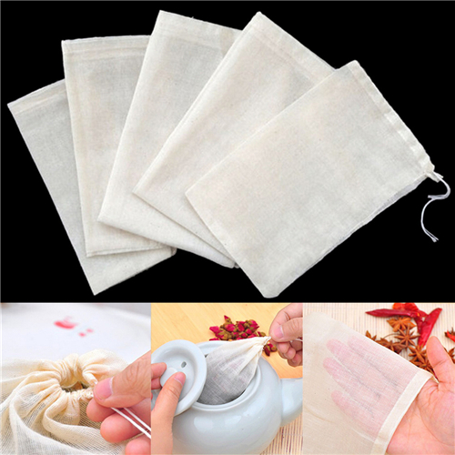 1pc/10Pcs Cotton Tea Bags Musl - Herbal Wellness Products reseña y precio