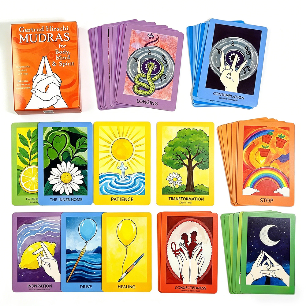 68-Card Yoga Mudra  Deck (10.3 - Healing Wellness reseña y precio