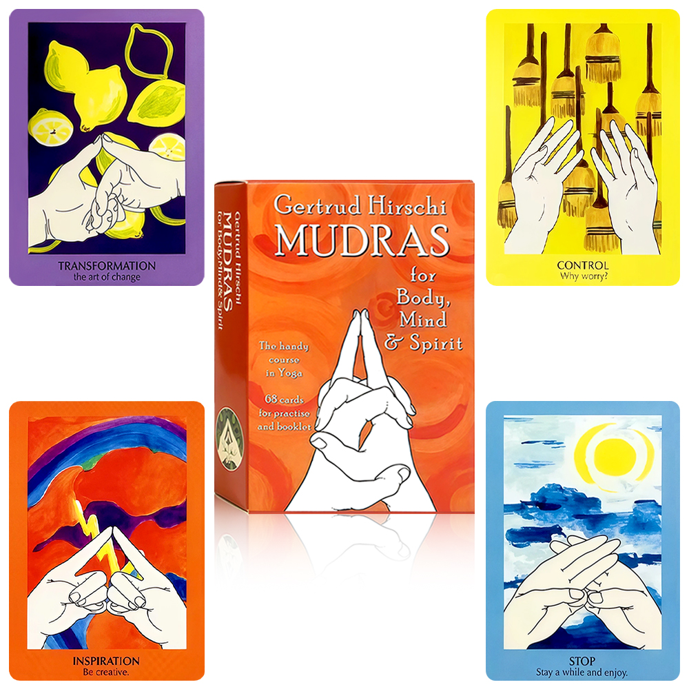 68-Card Yoga Mudra  Deck (10.3 - Healing Wellness reseña y precio