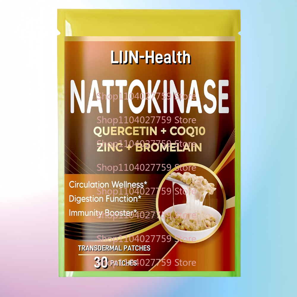 30 Patches Nattokinase Transde - Wellness Quercetin reseña y precio