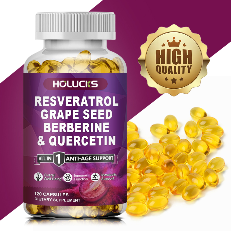 HOLUCKS Resveratrol Supplement - Wellness Quercetin reseña y precio