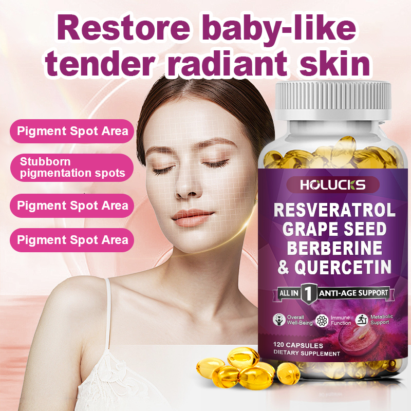 HOLUCKS Resveratrol Supplement - Wellness Quercetin reseña y precio