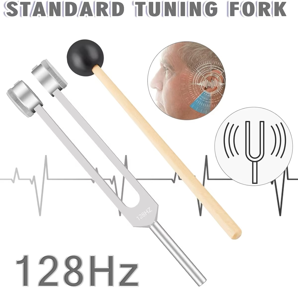 Miwayer 128Hz Tuning Fork, Dee - Healing Wellness reseña y precio