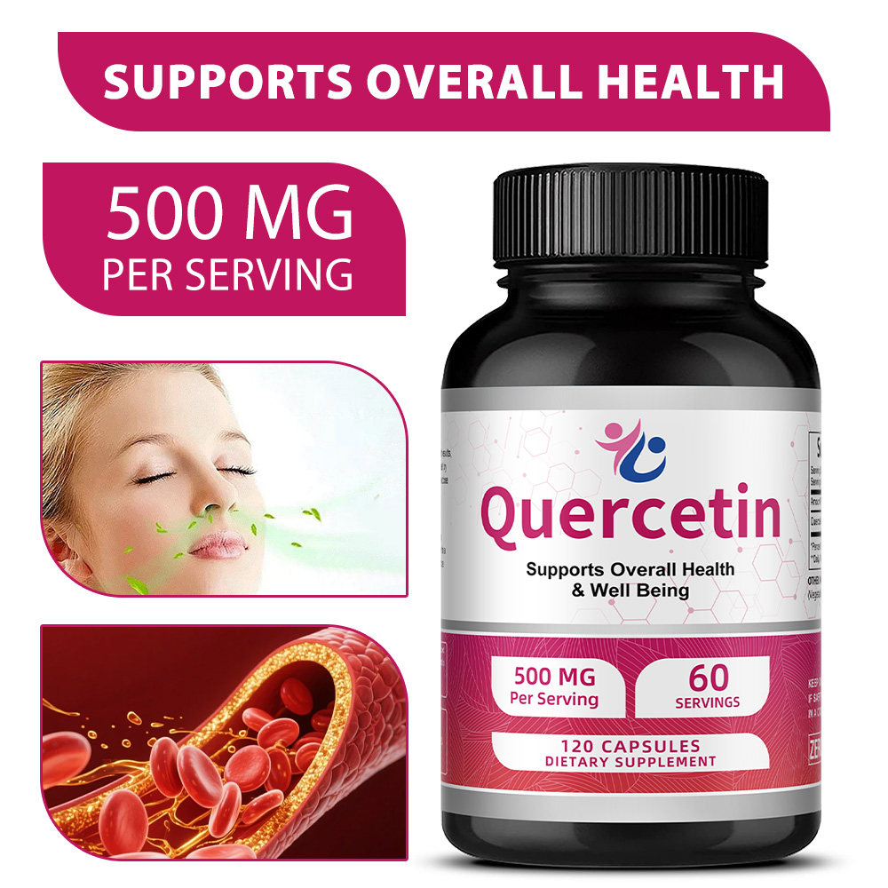 Quercetin 500mg Capsules, Anti - Wellness Quercetin reseña y precio