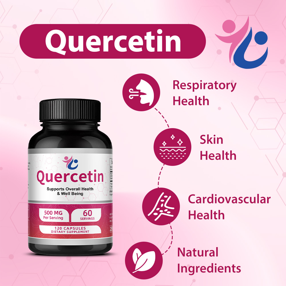 Quercetin 500mg Capsules, Anti - Wellness Quercetin reseña y precio