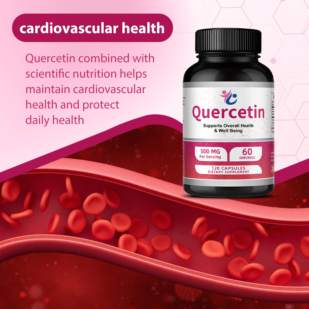 Quercetin 500mg Capsules, Anti - Wellness Quercetin reseña y precio