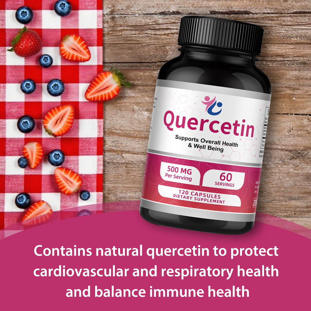 Quercetin 500mg Capsules, Anti - Wellness Quercetin reseña y precio